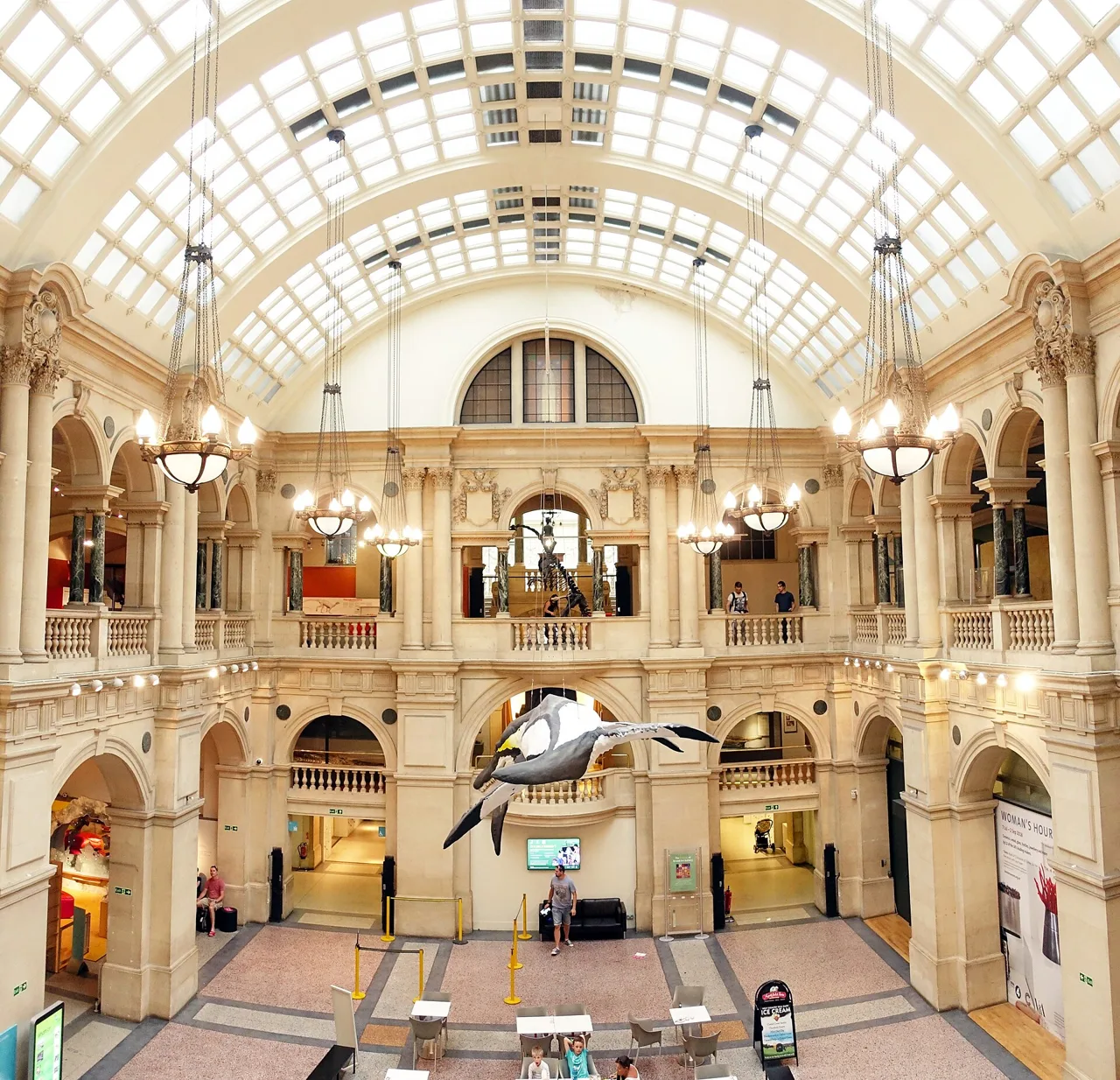 The light-filled central hall of Bristol Museum & Art Gallery