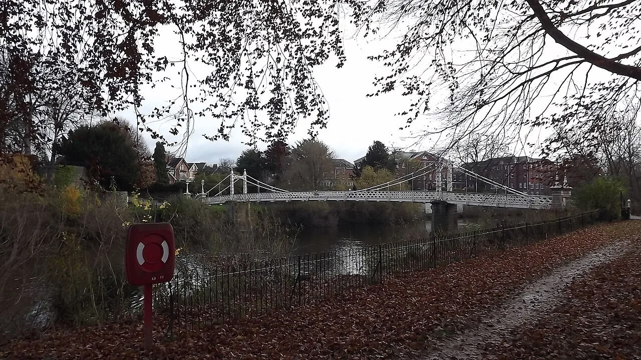Victoria Bridge across the River Wye in Hereford