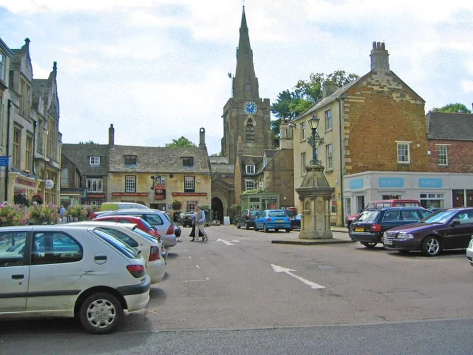 Uppingham Market Place and parish church