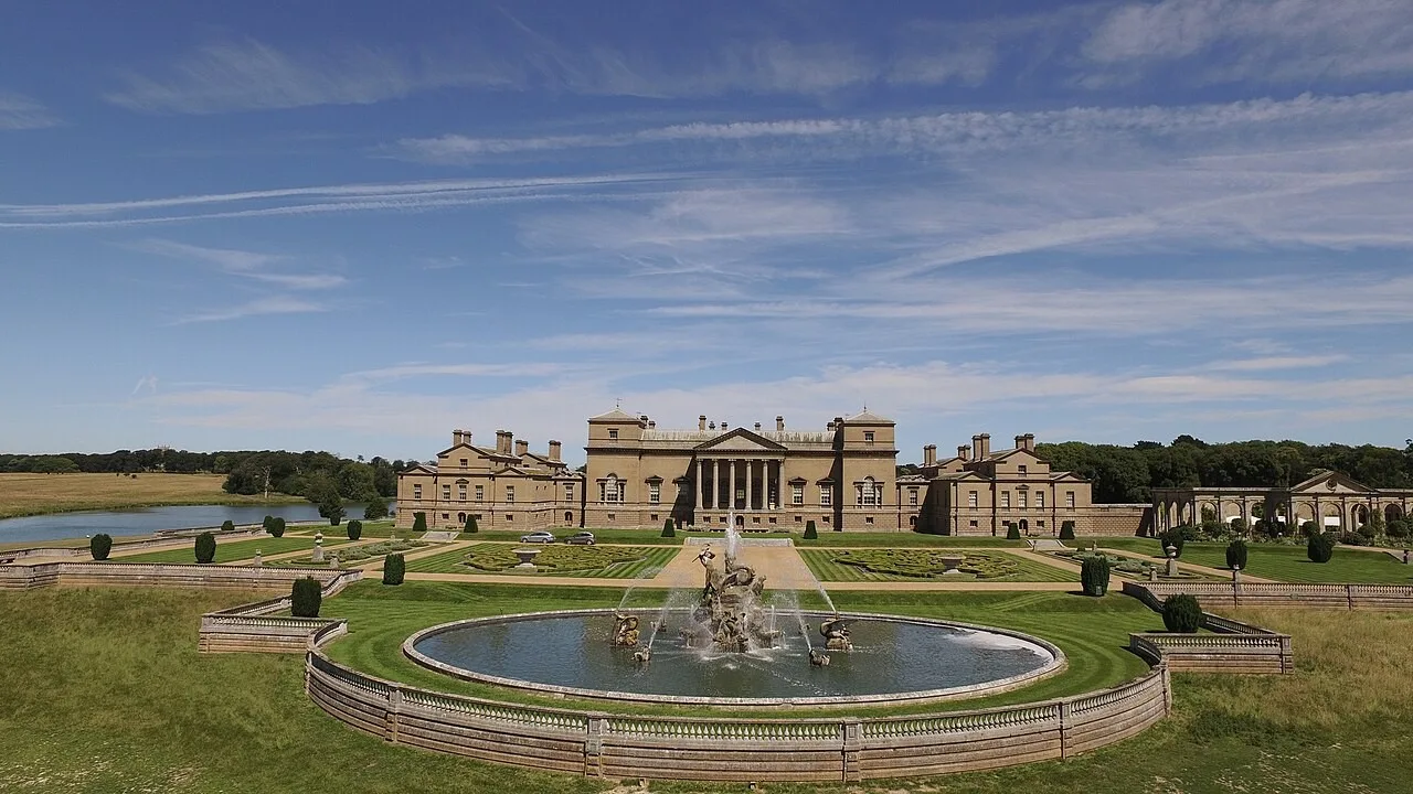The south facade of Holkham Hall in Norfolk