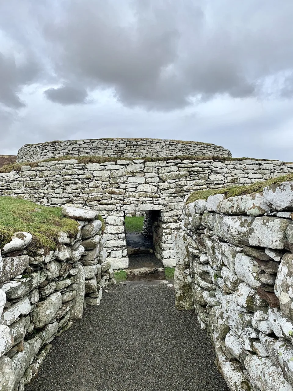Stone remains of Clickimin Broch near Lerwick
