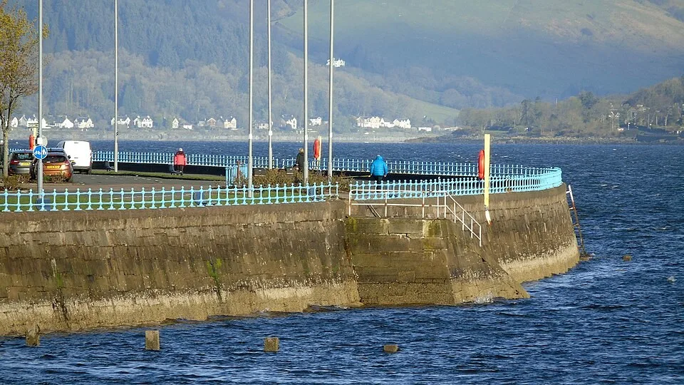 The Esplanade beside the Clyde in Greenock