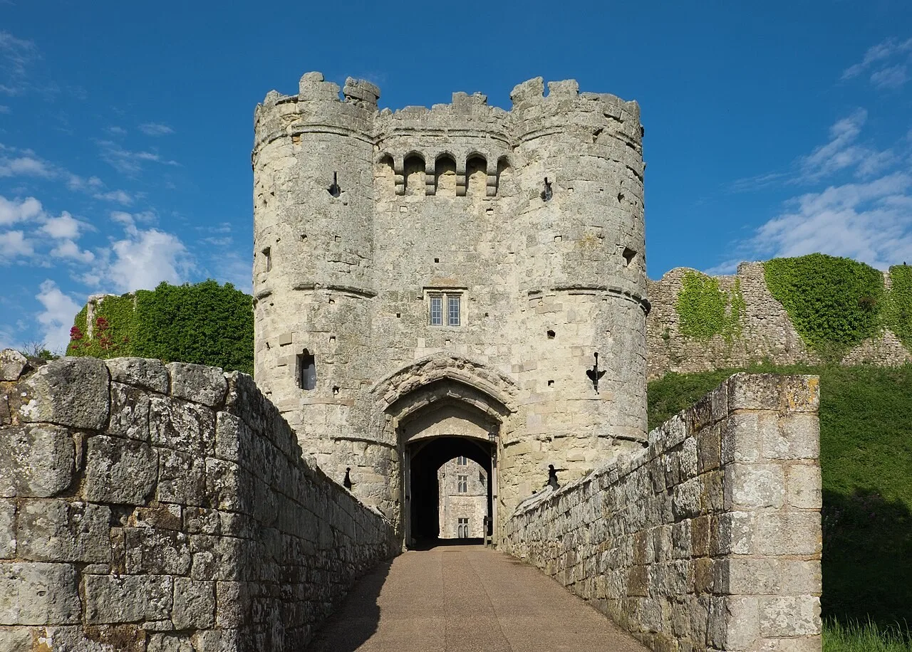 Gatehouse of Carisbrooke Castle on the Isle of Wight