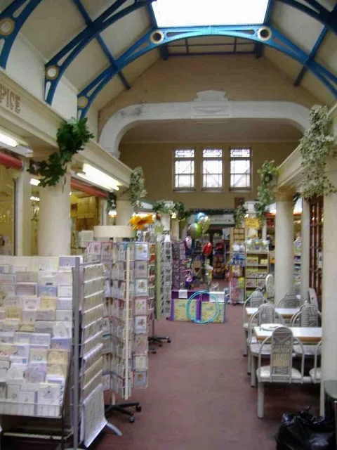 An earlier view inside Pontypridd’s covered market