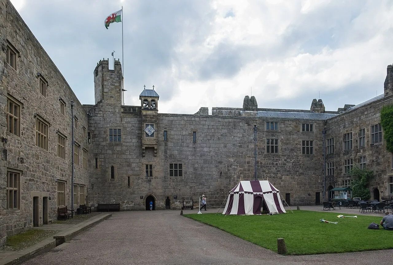 The courtyard and west range of Chirk Castle