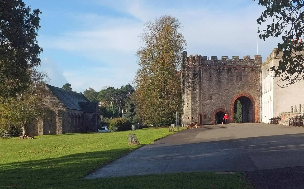 Spanish Barn and historic gatehouse at Torre Abbey in Torquay