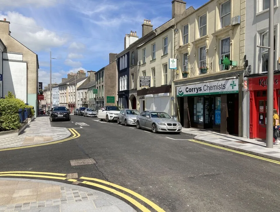 Darling Street, part of the Walking on Words town route in Enniskillen