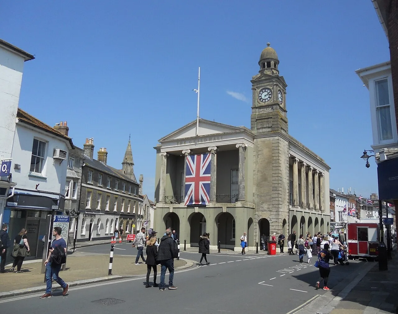 Newport Guildhall, home of the Museum of Island History