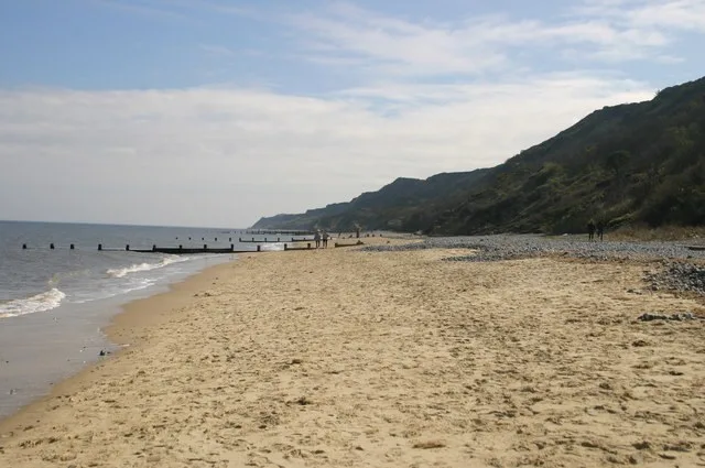 Sand and shingle below the cliffs on Cromer beach