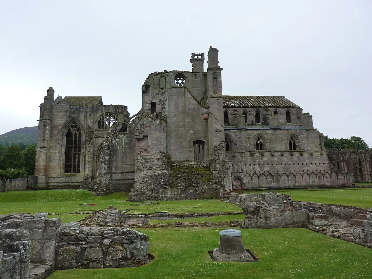 Melrose Abbey ruins