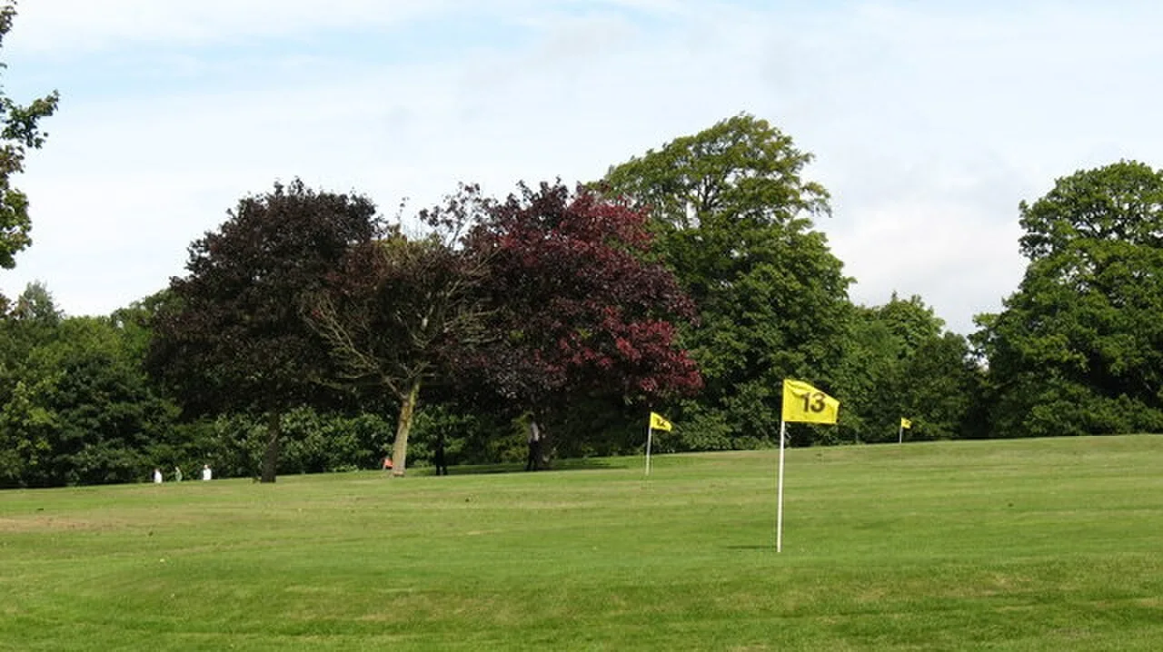 Trees and grass around the pitch-and-putt course in Conyngham Hall grounds