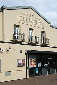 The exterior of Coliseum Theatre in Trecynon
