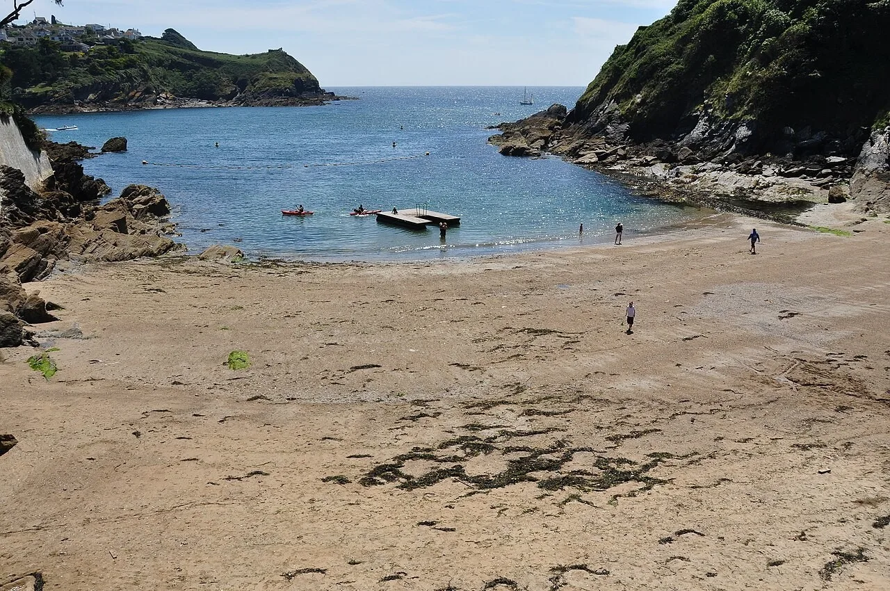 Readymoney Cove beach at Fowey