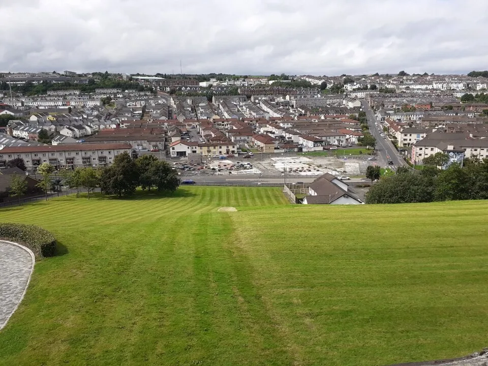 The surrounding Bogside area viewed from Derry’s walls, not the Peacemakers Museum building or interior
