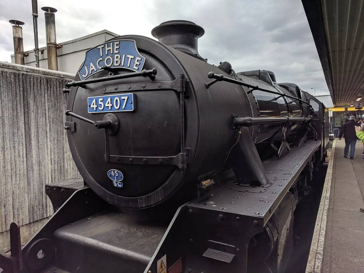 Jacobite locomotive at Fort William railway station