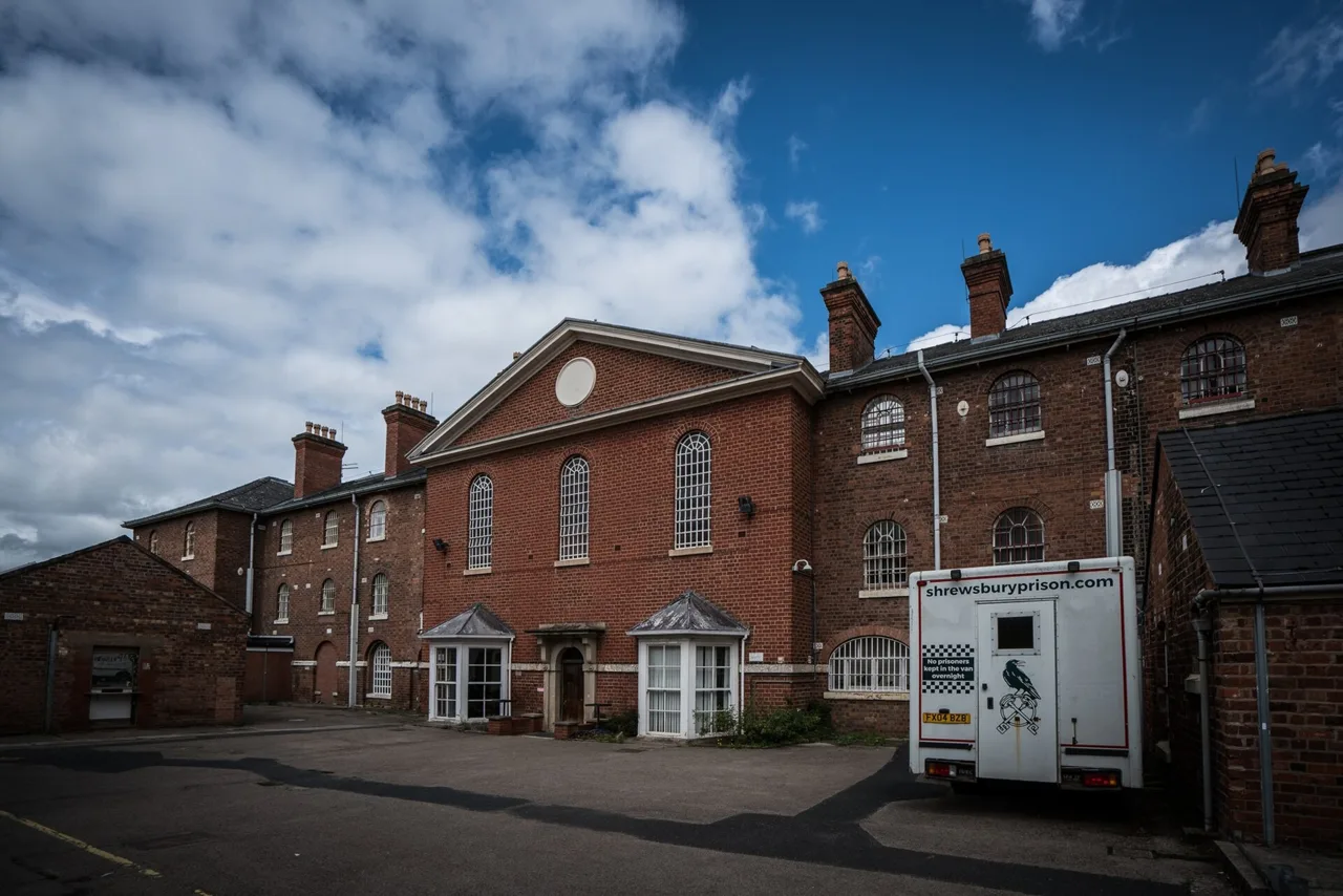 Brick buildings inside the former Shrewsbury Prison site