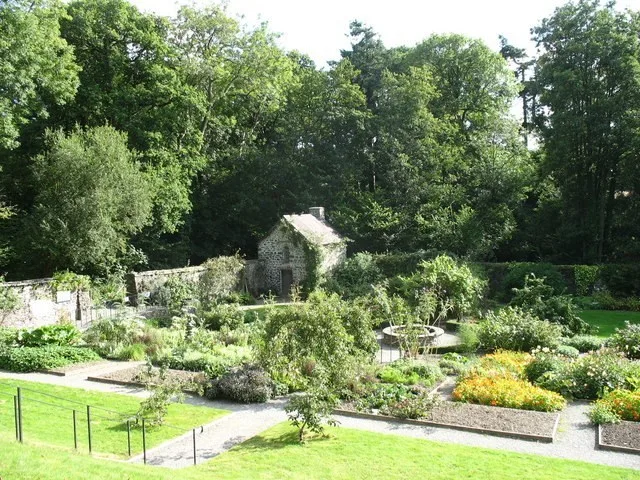 Planting inside Tŷ Glyn Walled Garden at Ciliau Aeron