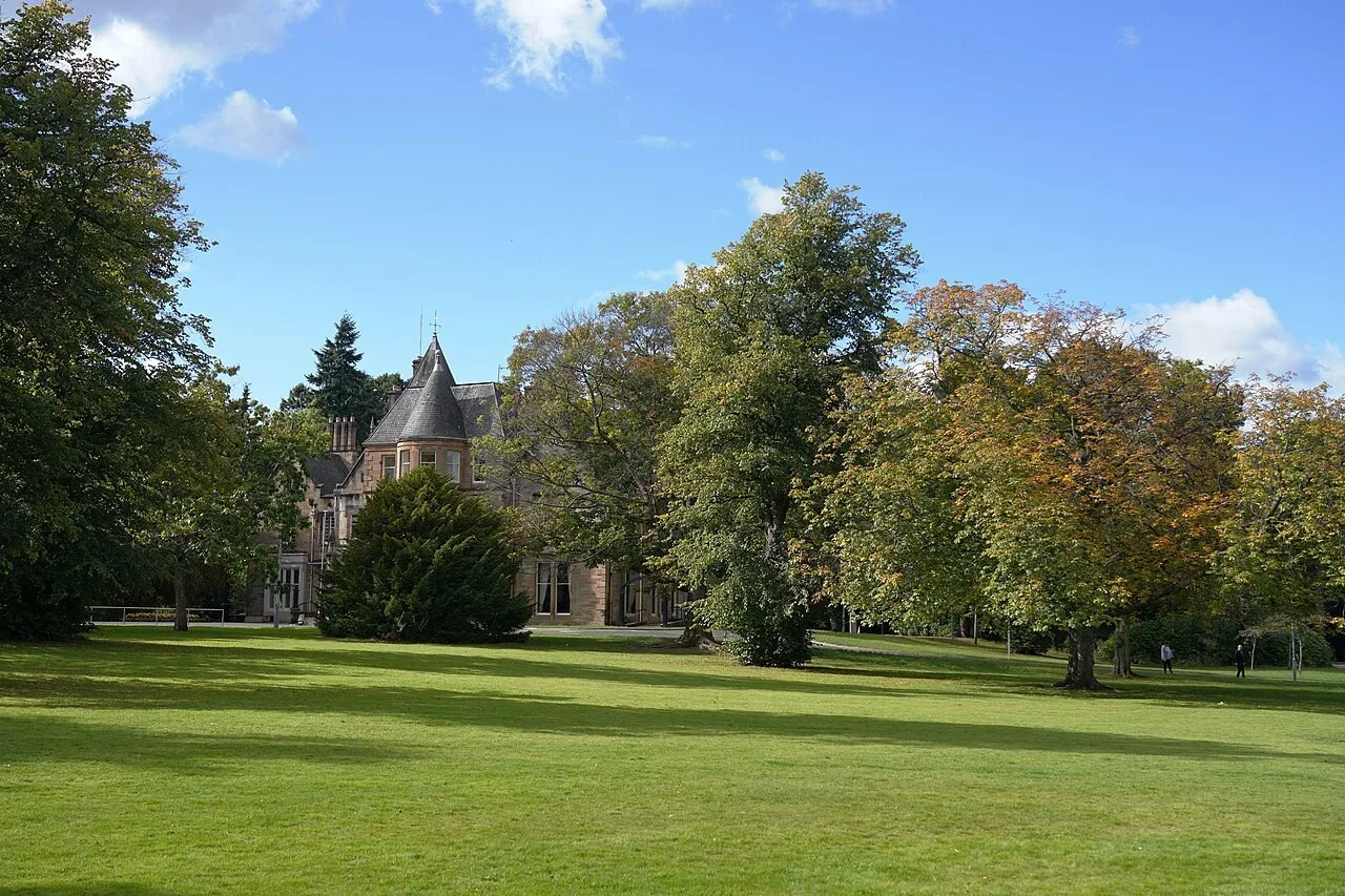 Eastwood Park grounds in Giffnock, setting for the theatre and leisure complex