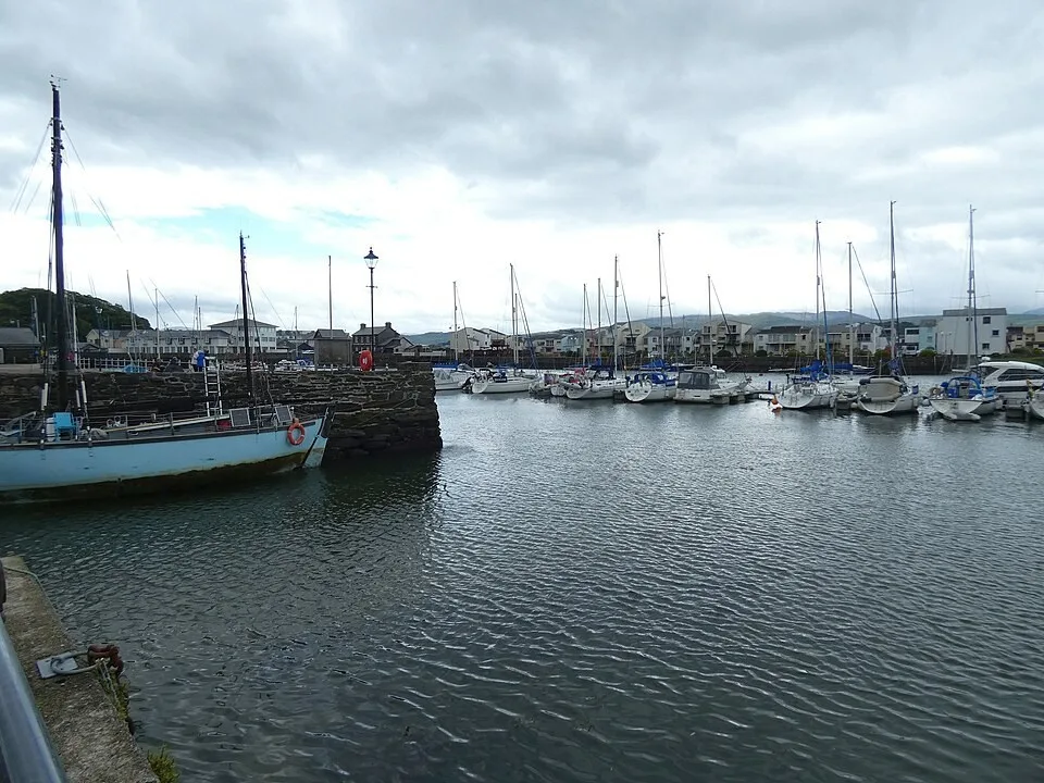 Boats in Porthmadog harbour