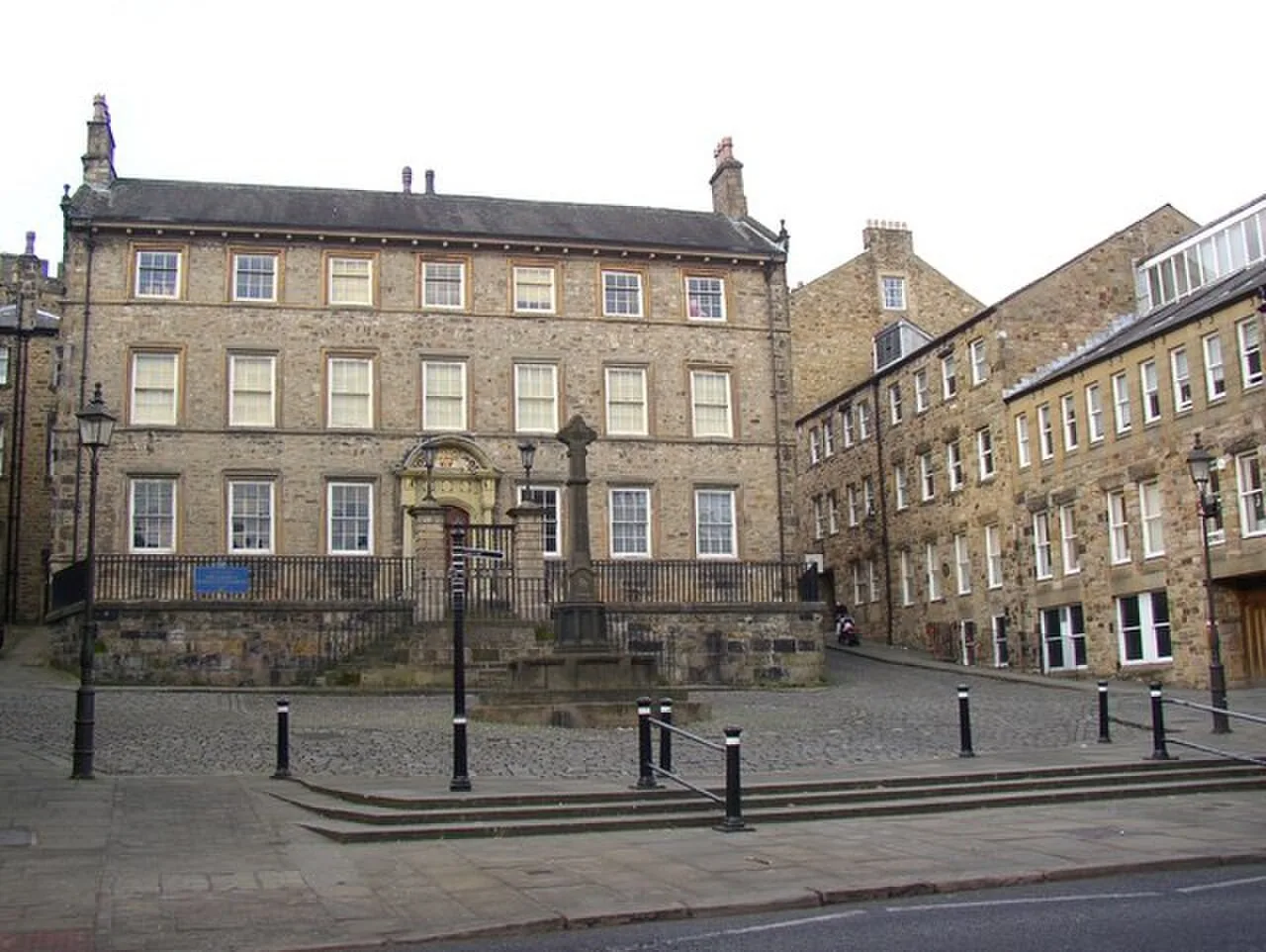 The stone frontage and entrance steps of Judges’ Lodgings Museum in Lancaster