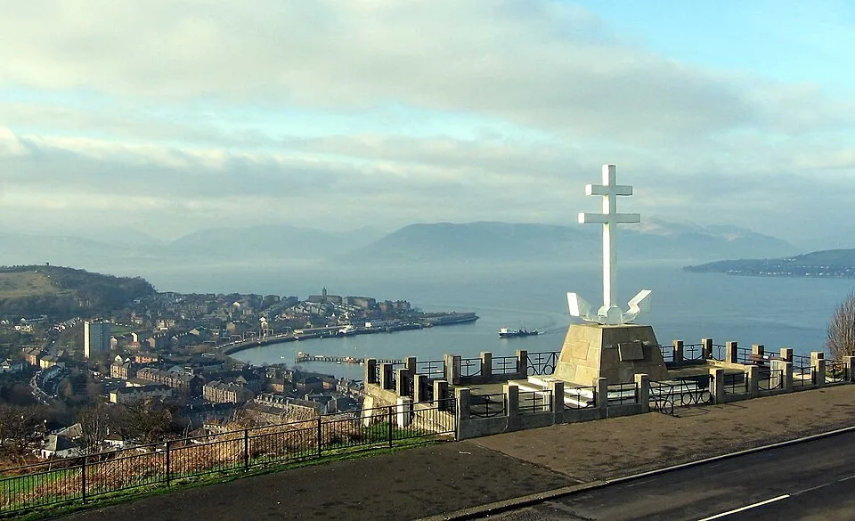 The Clyde view from Lyle Hill in Greenock
