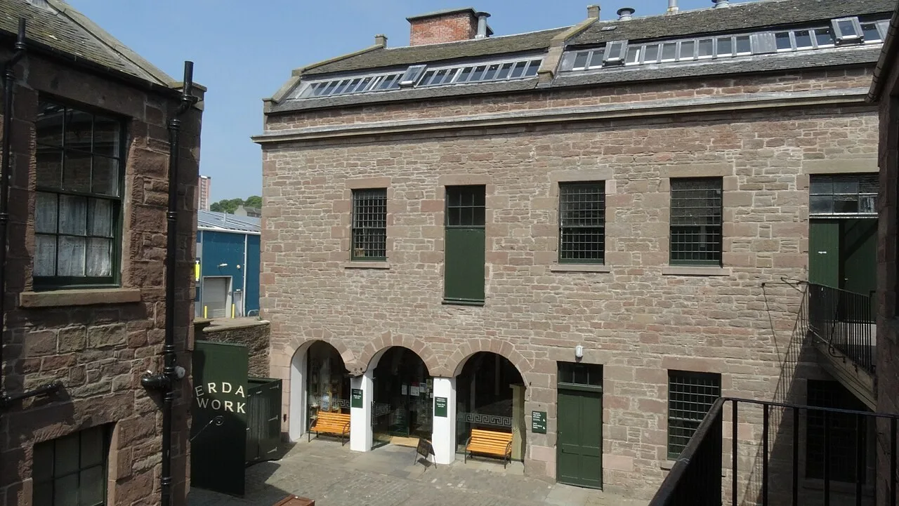 Courtyard at Verdant Works Museum in Dundee