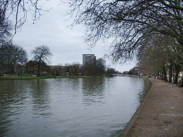 The Great Ouse beside Bedford’s Embankment