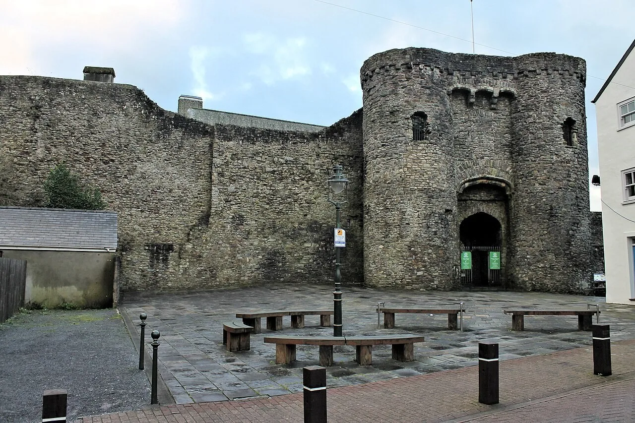 Surviving gatehouse of Carmarthen Castle