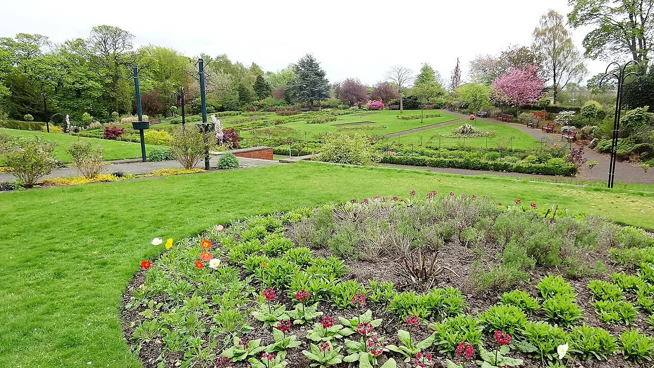 Gardens at Pittencrieff Park in Dunfermline