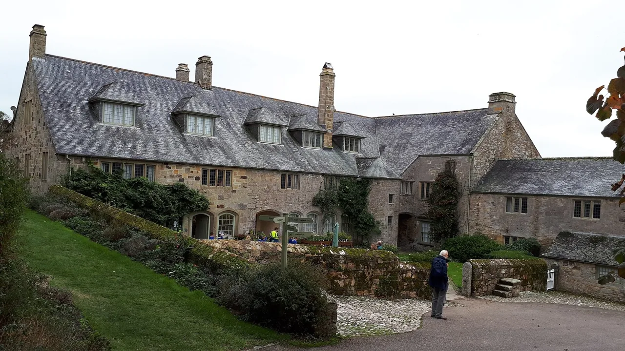 The Elizabethan house and courtyard at Trerice near Newquay