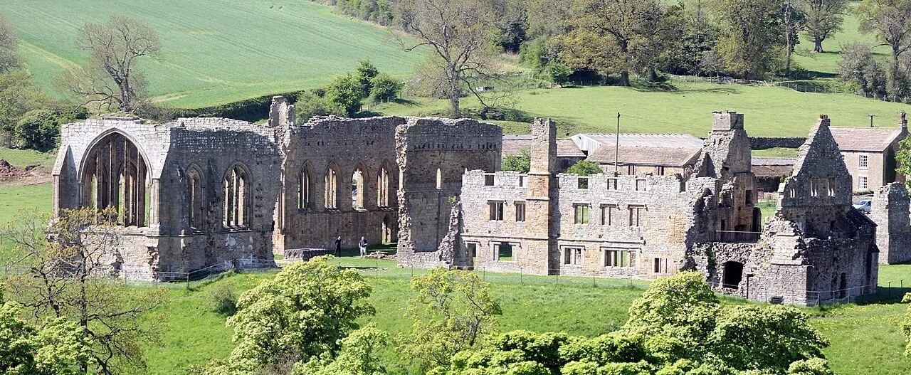 The open-air ruins of Egglestone Abbey