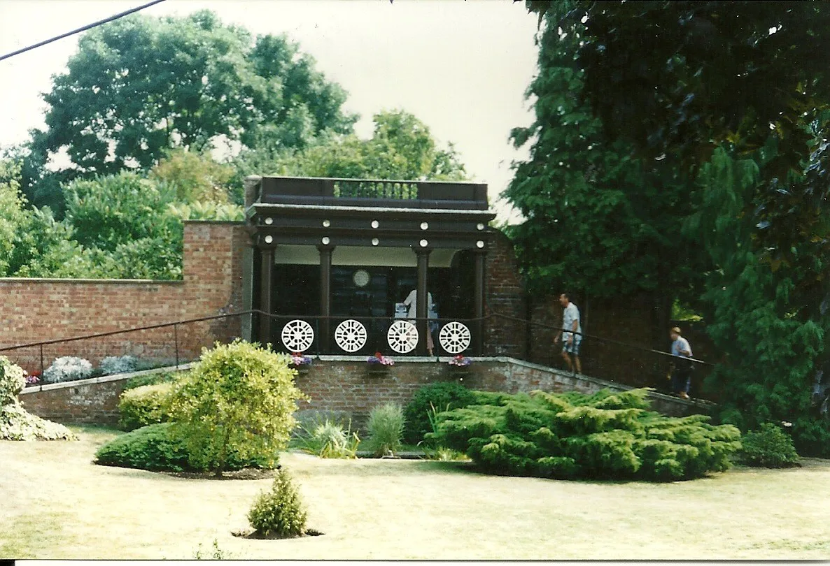 Pavilion and planting in Monmouth’s Nelson Garden