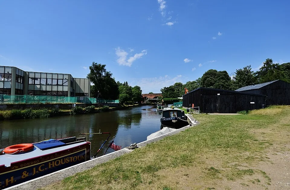 Dapdune Wharf beside the River Wey in Guildford