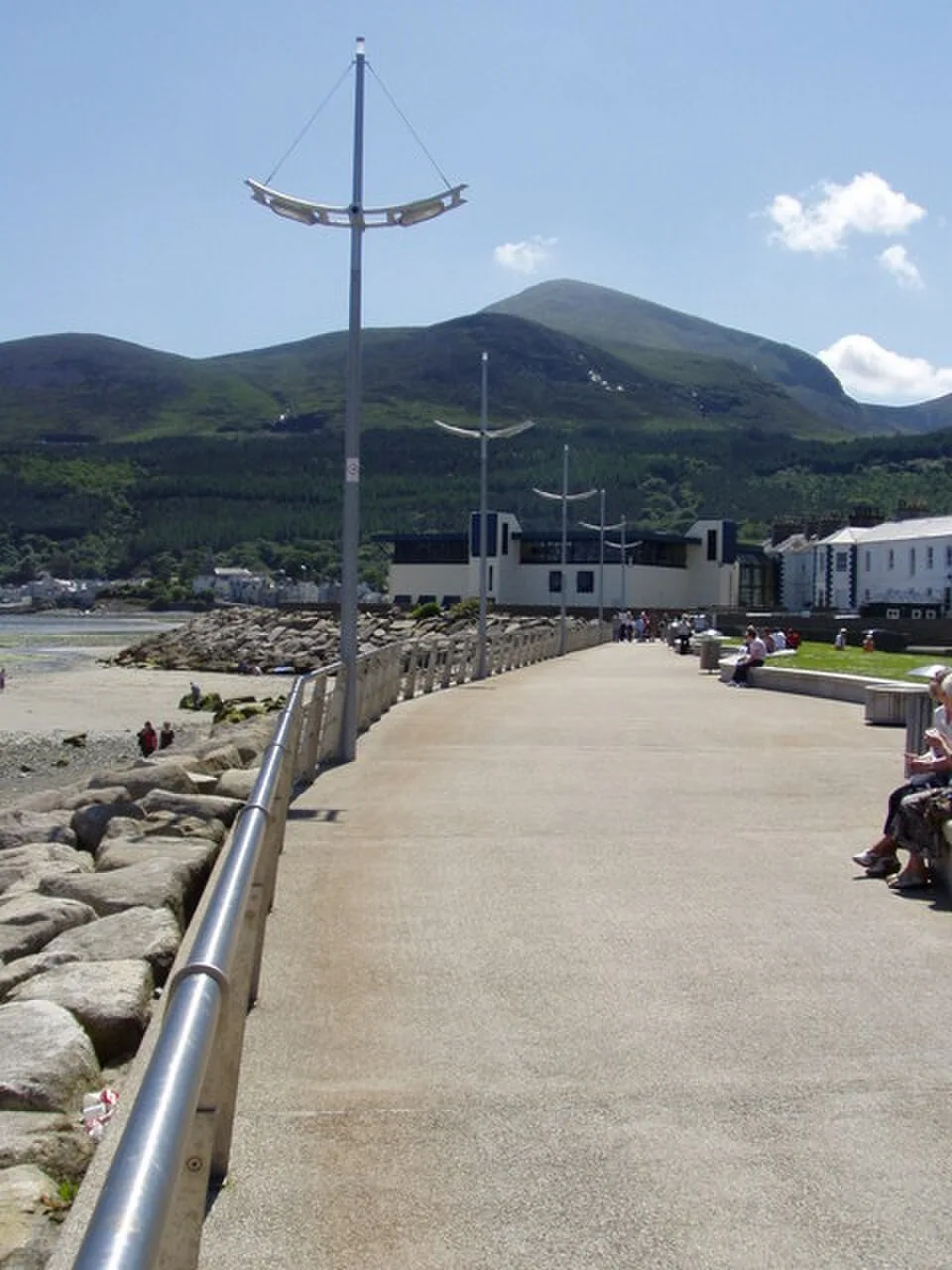 Newcastle promenade in County Down