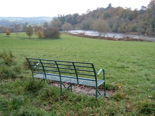 River Wye beside the Warren at Hay-on-Wye