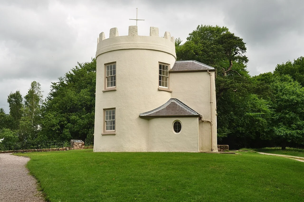 Round House exterior and grounds on the Kymin above Monmouth