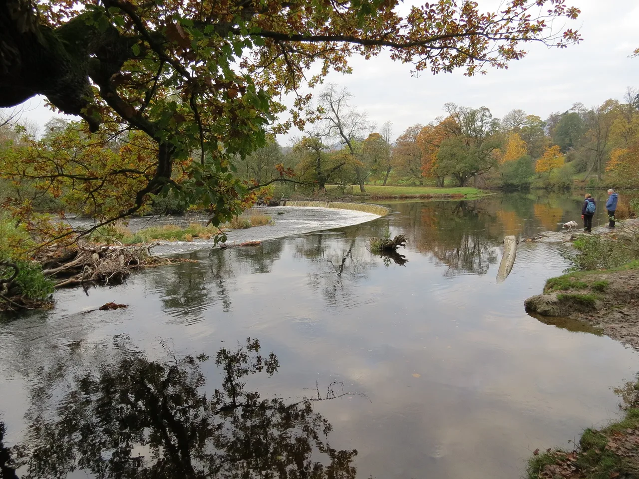 Horseshoe Falls weir on the River Dee