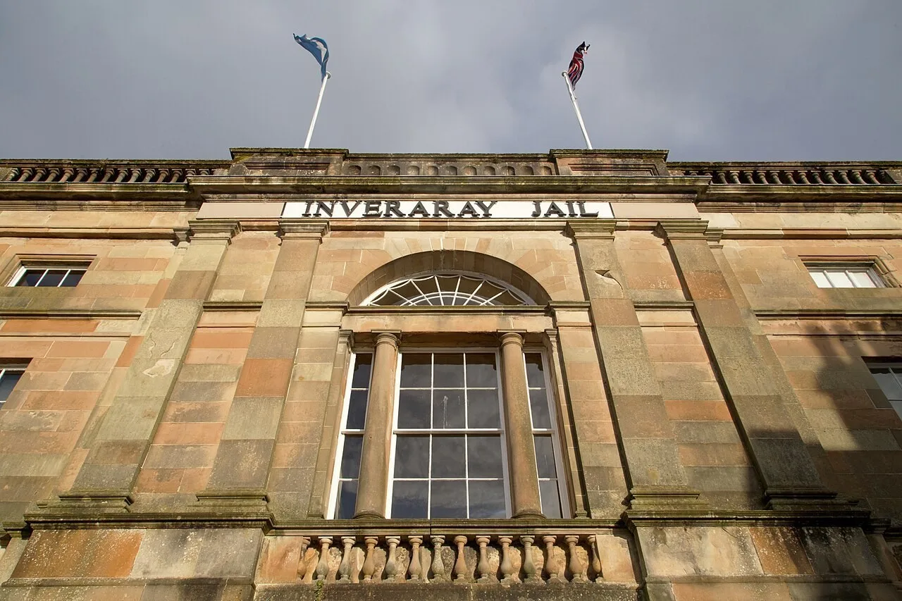 The front of Inveraray Jail