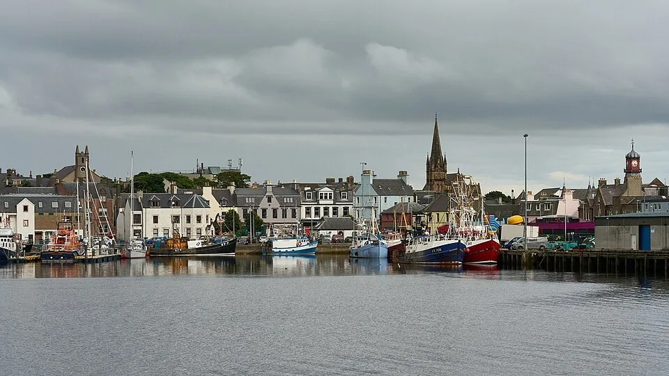 The harbour waterfront in Stornoway