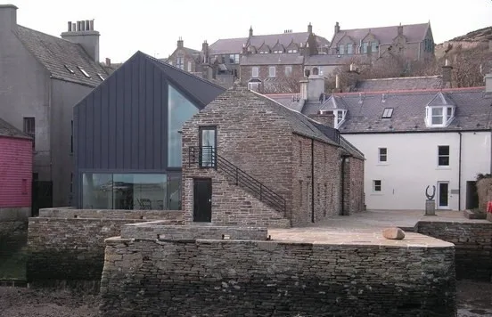 Pier Arts Centre buildings on the Stromness waterfront