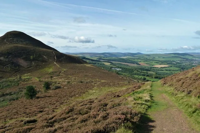 Eildon Hills above Melrose