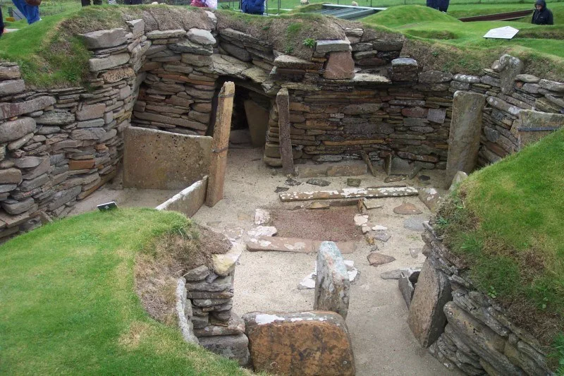 Prehistoric stone settlement at Skara Brae, Orkney