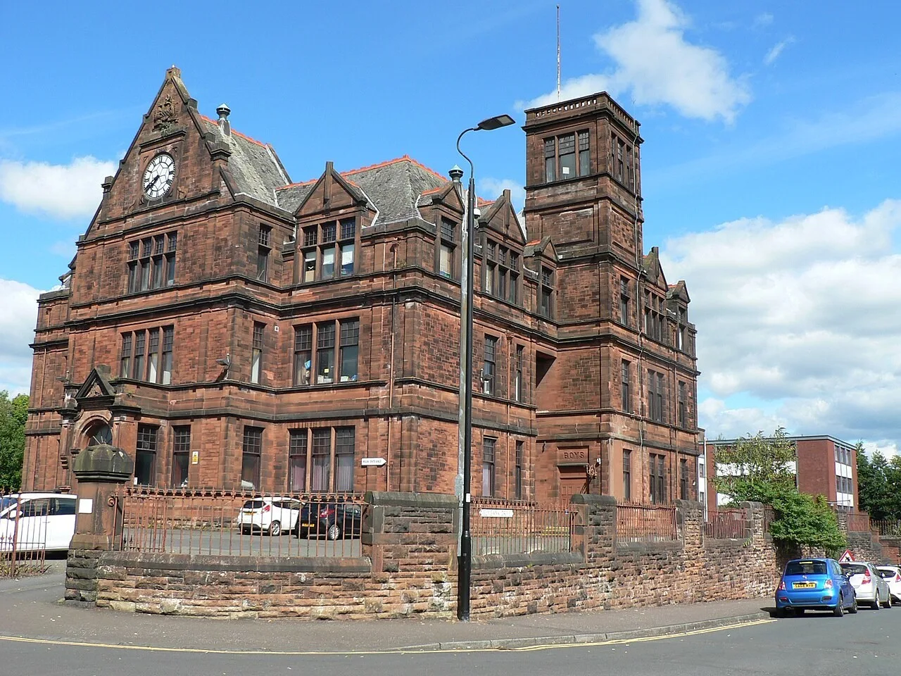 Archive view of the former Kilmarnock Academy building in 2017, before its conversion to CentreStage