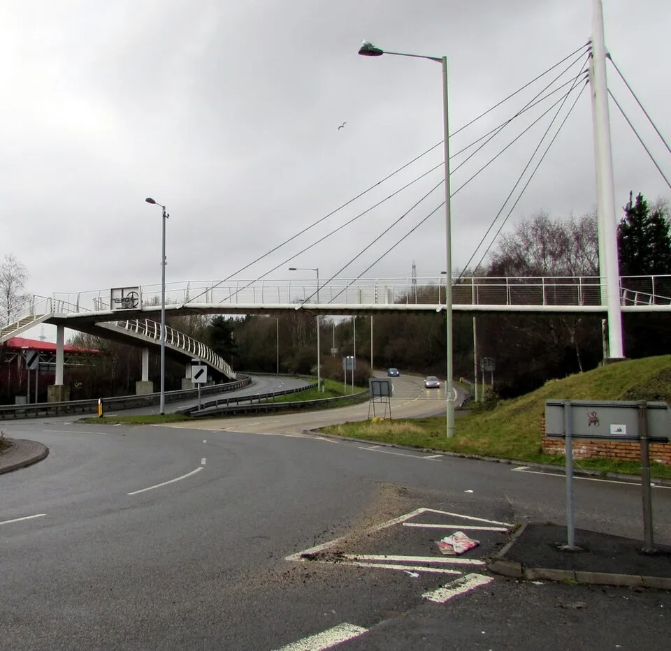 Puddlers Bridge on the Trevithick Trail at Pentrebach near Merthyr