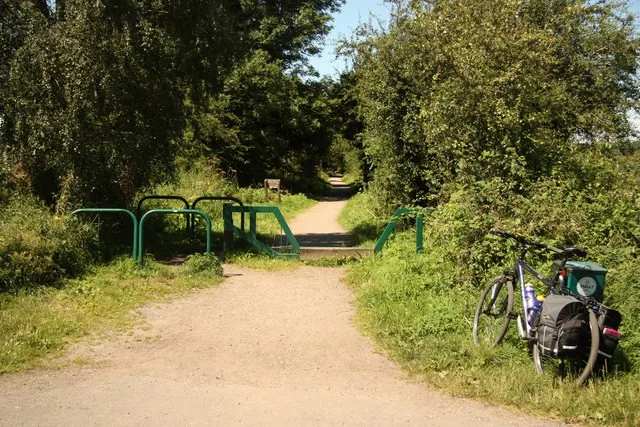 The former railway path on the Southwell Trail