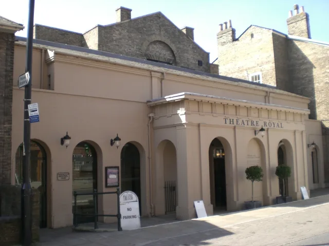 Historic entrance facade of Theatre Royal on Westgate Street