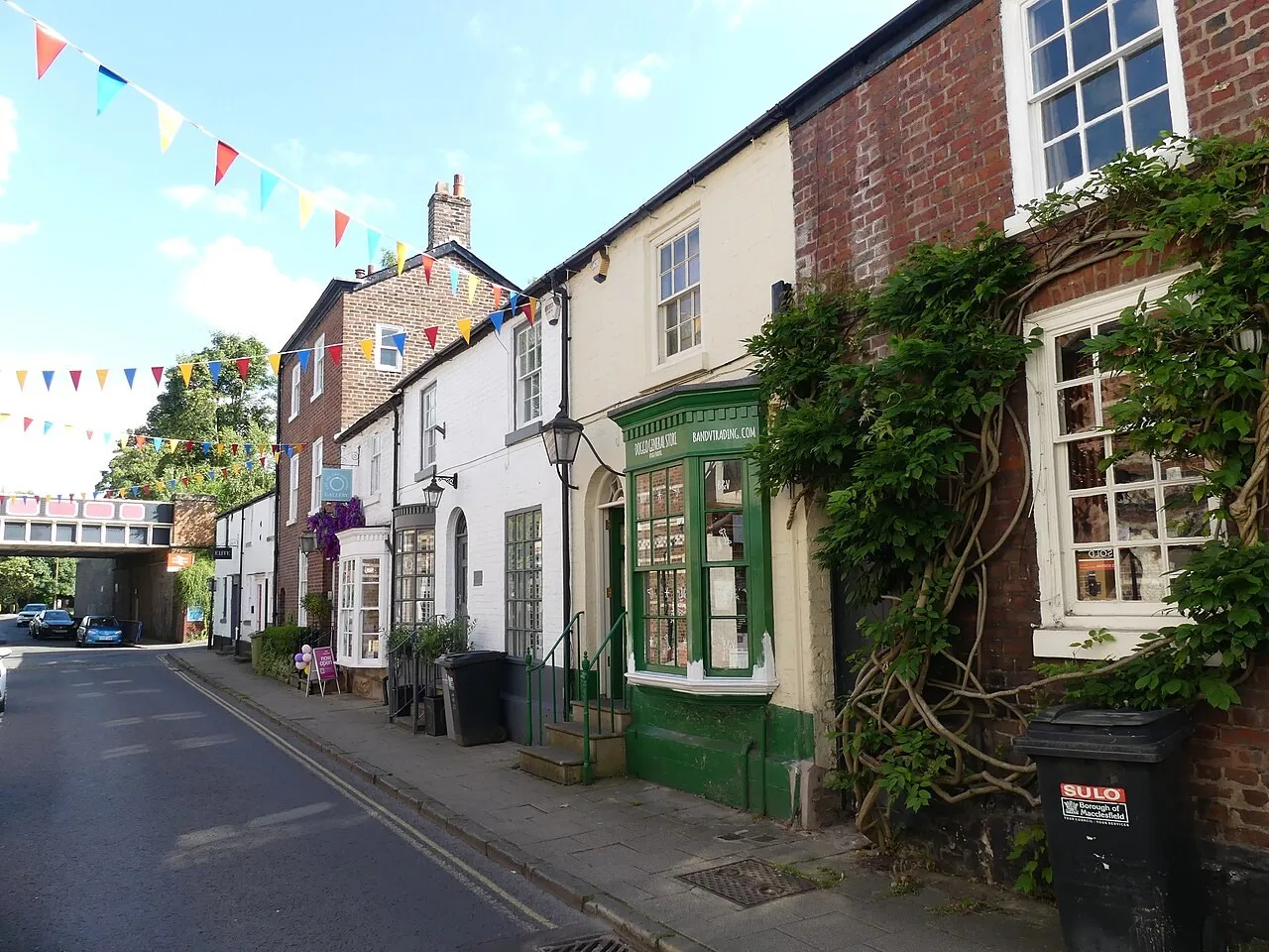 Historic buildings along King Street in Knutsford
