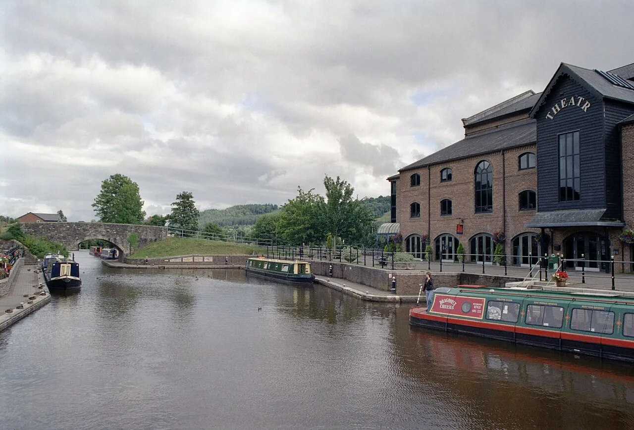 Theatr Brycheiniog beside Brecon Canal Basin