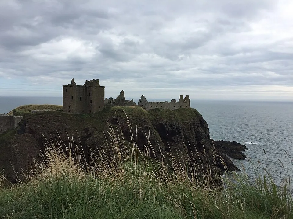 Dunnottar Castle on its coastal headland near Stonehaven