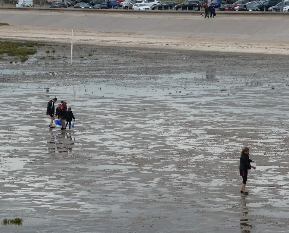 Southport beach north of the pier